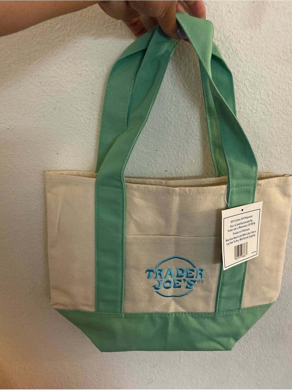 Mini Green Trader Joe’s Tote Bag